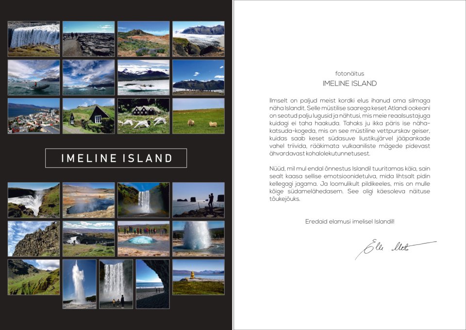 Islandi postkaart, autor Elle Mets